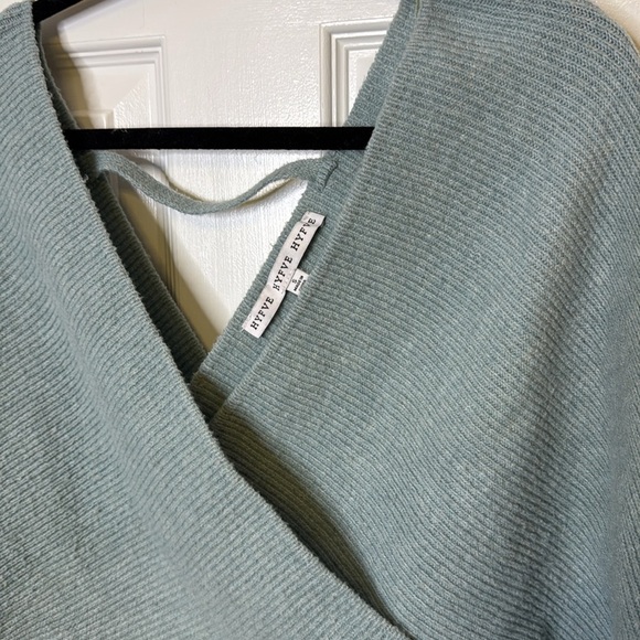 HYFVE Sage Green Wrap Sweater - Picture 2 of 6